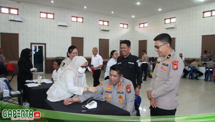 Polres Pelabuhan Belawan Laksanakan Pemeriksaan Kesehatan Berkala Personel