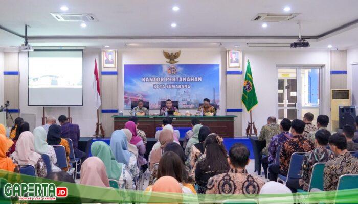 Tinjau Pelayanan Kantah Kota Semarang, Wamen Ossy: Jangan Tunda Berkas, Percepat Layanan Pertanahan