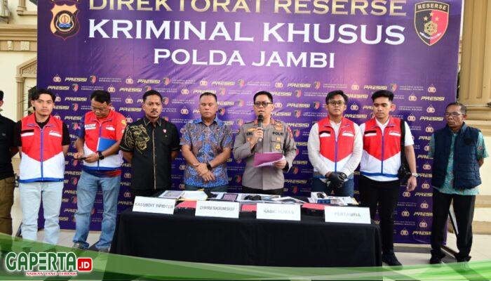 Polda Jambi Ungkap Dugaan Tindak Pidana Migas, Pelangsiran Solar Subsidi di SPBU Lubuk Landai