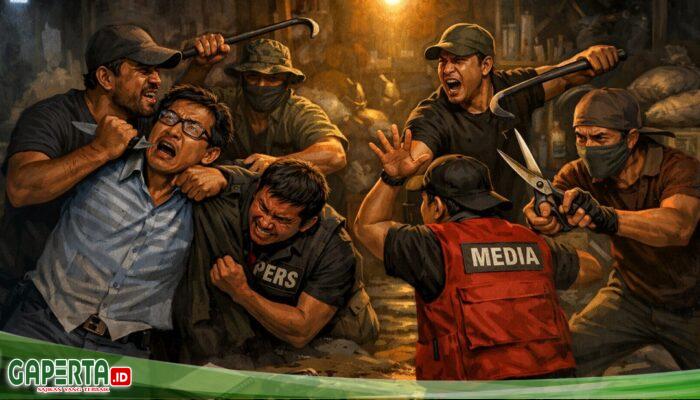 Sadis…! Tim Media Dikejar Linggis dan Diancam Pisau Saat Bongkar Pengepul Emas Ilegal.