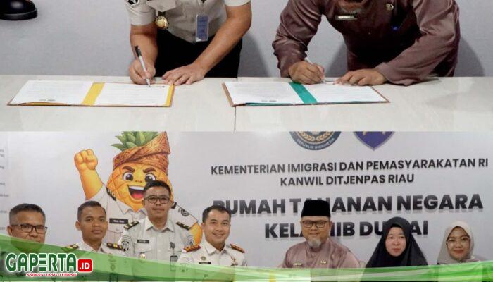 Rutan Dumai Gelar PKS Dengan Dinas Koperasi, UKM dan Perindustrian Dumai