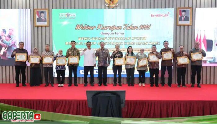 Kementerian ATR/BPN Raih Penghargaan ANRI Lima Kali Berturut-turut Terkait Penyelamatan Arsip Statis