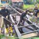 Progres Pembangunan Jembatan Merah Putih Presisi Tahap II Polres Dumai