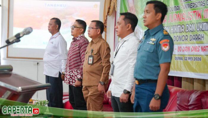 PWI Dumai dan Unidum Pererat Sinergi Lewat Seminar Jurnalistik dan Donor Darah