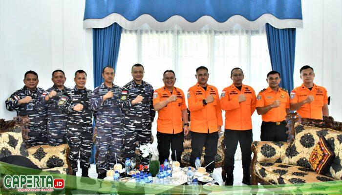 Basarnas Dan Kodaeral I Belawan Bersenergi Perkuat  Hubungan Kelembagaan Di Wilayah Sumatra Utara