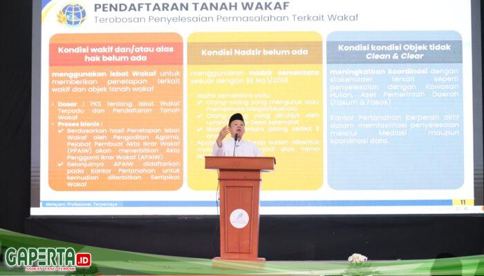 International Conference on Pesantren 2026, Menteri Nusron Ajak Masyarakat Sertipikatkan Tanah Wakaf untuk Lindungi Aset Umat