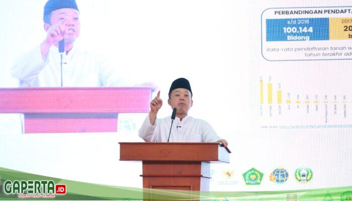 Meningkat 206%, Menteri Nusron Apresiasi Peran Nazir dalam Percepatan Sertipikasi Tanah Wakaf