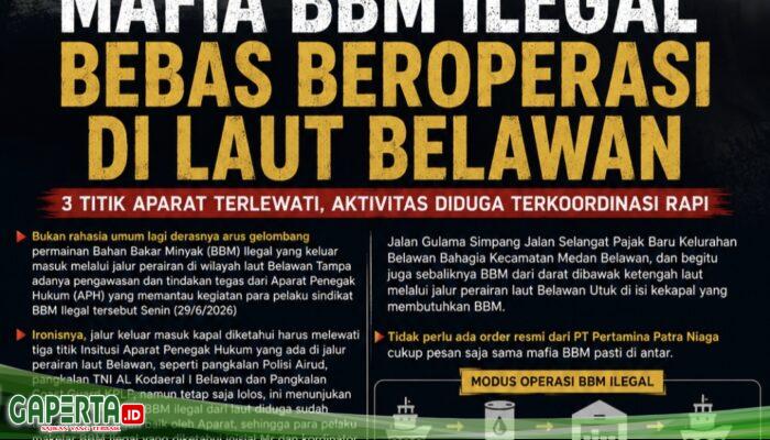Permainan BBM Ilegal Marak Di Perairan Laut Belawan