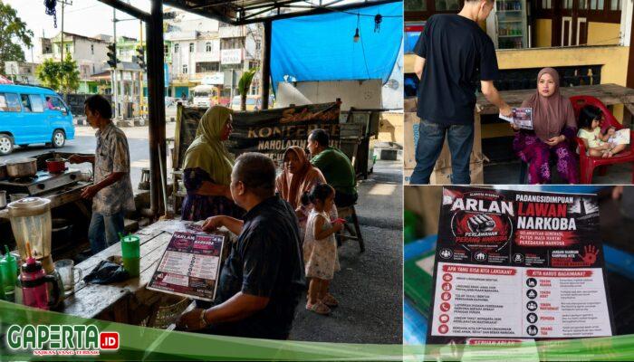Brosur Anti Narkoba Tersebar di Sejumlah Titik Kota Padangsidimpuan, ARLAN Ajak Warga Bersatu Lawan Peredaran Narkotika