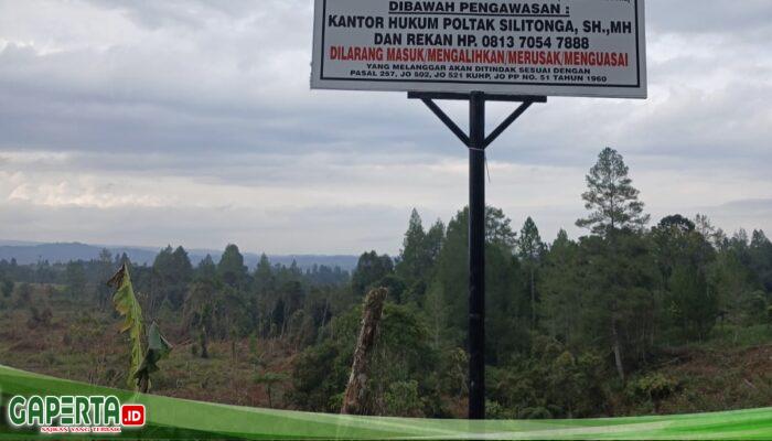 Raja Adat Bius Matiti Keberatan Atas Plang Kepemilikan Tanah Dibawah Pengawasan Kantor Hukum Poltak Silitonga