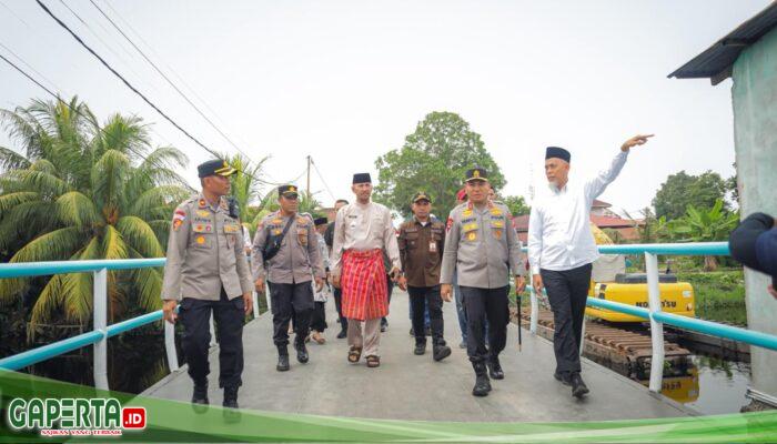 Wali Kota Dumai Dampingi Kapolda Riau Tinjau Jembatan Merah Putih Jelang Peresmian