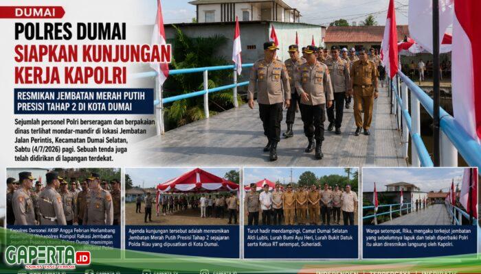 Warga Bumi Ayu Antusias Nantikan Kapolri Resmikan Jembatan Merah Putih