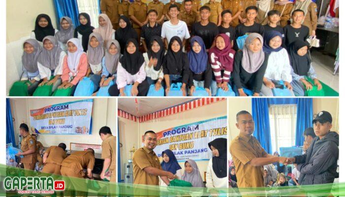 Kades Siulak Panjang Alfikri Bagikan Bantuan Pendidikan untuk 120 Pelajar, Tegaskan Perang terhadap Narkoba dan Judi Online