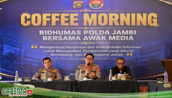 Bidhumas Polda Jambi Gelar Coffee Morning, Perkuat Sinergitas Bersama Insan Pers