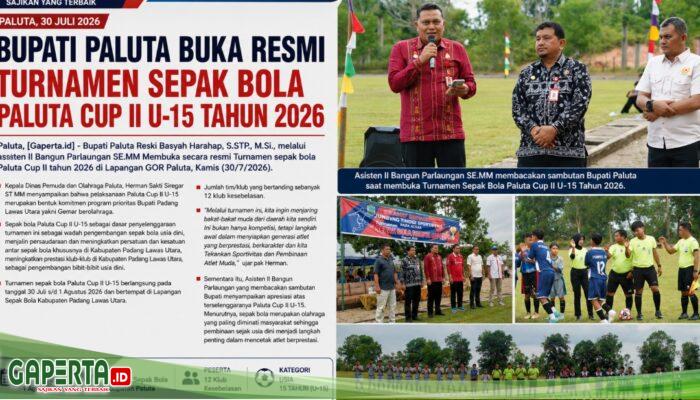 Paluta Cup II U-15, Tekankan Sportivitas dan Pembinaan Atlet Muda