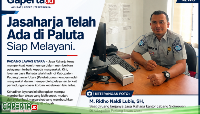 Jasaharja Telah ada di Paluta Siap Melayani.