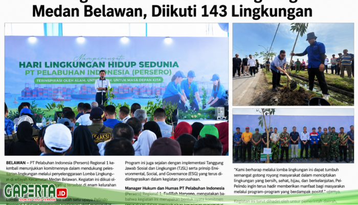 Lomba Lingkungan Di Belawan Yang Digelar Pelindo Regional I Dalam Menjaga Kebersihan  Bersama Masyarakat