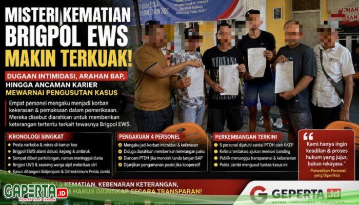 Kematian Brigpol EWS Memasuki Babak Baru, Dugaan Intimidasi dalam Pemeriksaan Ikut Disorot