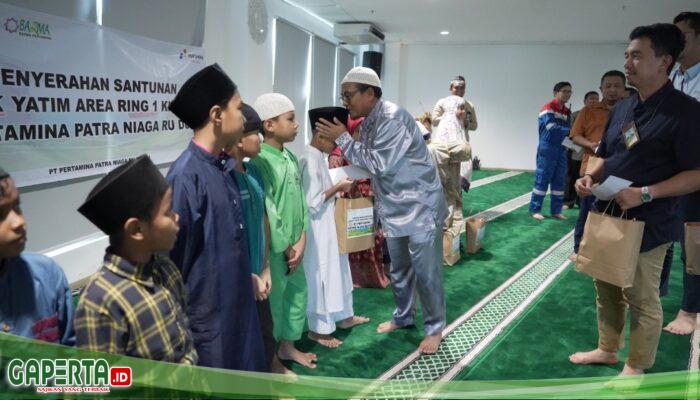 Wujud Nyata Komitmen Sosial, Pertamina Patra Niaga Kilang Dumai Santuni Anak Yatim Ring 1
