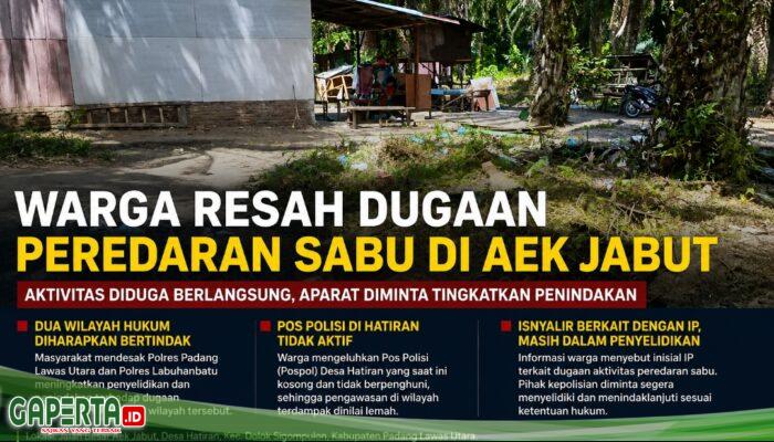 Warga Resah Dugaan Peredaran Sabu di Aek Jabut, Polisi Diminta Tingkatkan Penindakan