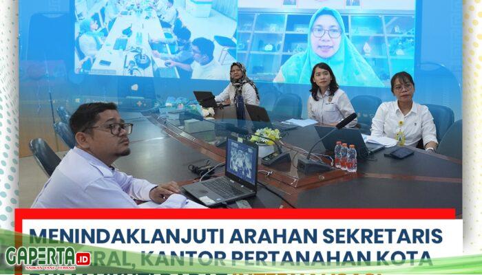 Rapat Internal Lewat Zoom Meeting Diikuti Kasubag TU Kantah Dumai