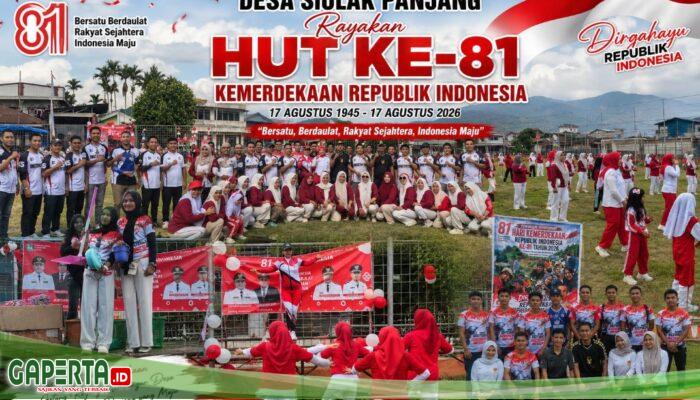 Semangat Gotong Royong Pemdes dan Pemuda Siulak Panjang Sambut HUT RI ke-81