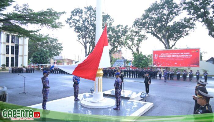 Wakapolda Jambi Pimpin Upacara HUT ke-81 Kemerdekaan RI, Ajak Wujudkan Jambi yang Adil dan Makmur