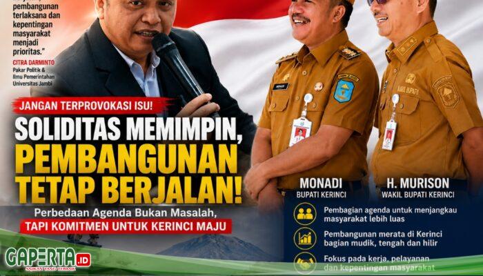 Isu Hubungan Monadi-Murison Mencuat, Pengamat: Jangan Ukur Kekompakan dari Perbedaan Agenda