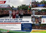 Tekan Fatalitas Kecelakaan, SMKN 3 Rantau Utara Gelar Sosialisasi Tertib Berlalu Lintas dan PPGD