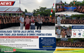 Tekan Fatalitas Kecelakaan, SMKN 3 Rantau Utara Gelar Sosialisasi Tertib Berlalu Lintas dan PPGD