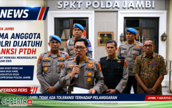 Lima Anggota Polri di Jambi Dijatuhi Sanksi PTDH Terkait Perkara Meninggalnya Brigadir EWS