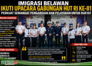 “Imigrasi Belawan Ikuti Upacara Gabungan HUT RI ke-81, Momentum Perkuat Pengabdian”