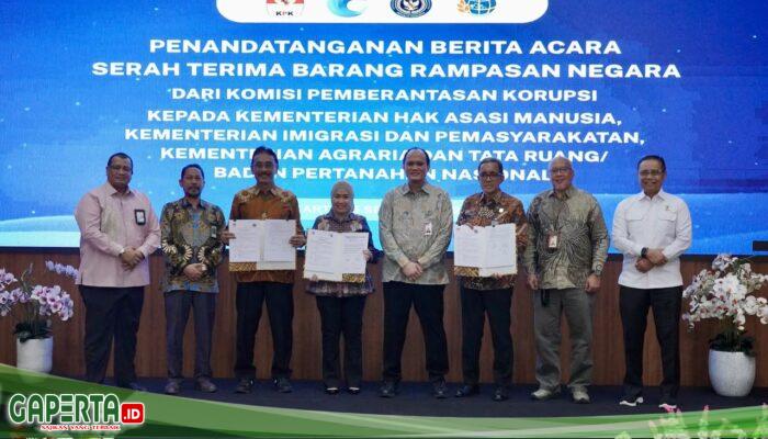 Terima Barang Rampasan Negara dari KPK, Sekjen ATR/BPN: Untuk Mendukung Layanan kepada Masyarakat