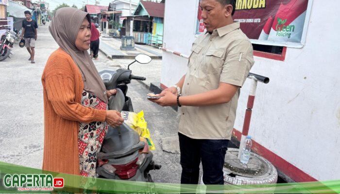 Sat Resnarkoba Polres Dumai Gelar Operasi Pasar Pangan Murah di Kampung Tangguh Anti Narkoba