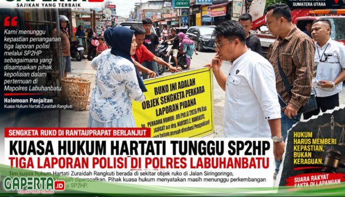 Kuasa Hukum Hartati Pertanyakan Pengambilalihan Ruko, Tiga Laporan Polisi Menanti Kepastian