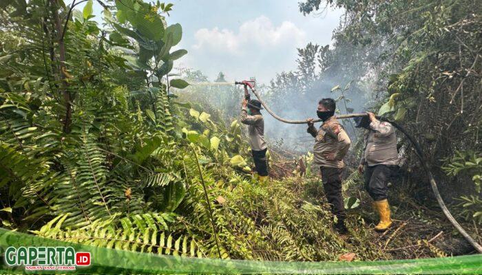 Dihari ke 4, Tim Gabungan Kembali Padamkan dan Dinginkan Karhutla di Sungai Sembilan