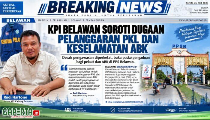 KPI Belawan Buka Posko Pengaduan ABK, Praktik Kerja dan Perlindungan Pelaut Diminta Dievaluasi