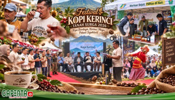 Festival Kopi Kerinci 2026 Ditutup, Monadi Dorong Kopi “Tanah Surga” Jadi Penggerak Ekonomi dan Identitas Daerah