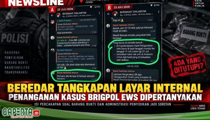 Viral, Penanganan Kasus Brigpol EWS di Tanjabtim Dipertanyakan