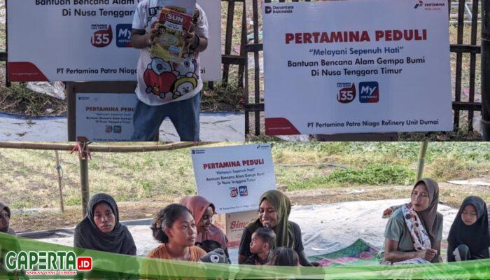 PPN Kilang Dumai Hadirkan Layanan Kesehatan dan Salurkan Bantuan Makanan untuk Bantu Penyintas Bencana Gempa NTT