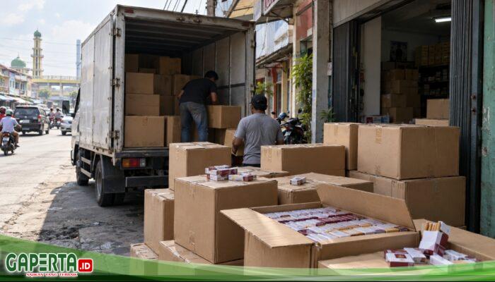 Pikap KB 8369 ME Terpantau Bongkar Muatan, Dugaan Peredaran Rokok Gudang Cengkeh Disorot
