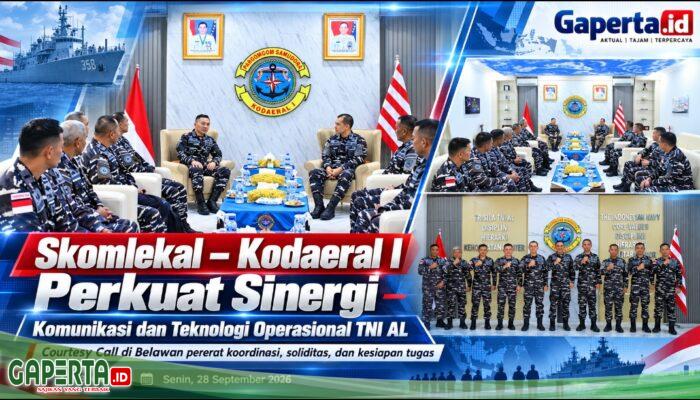“Dari Komunikasi hingga Teknologi Operasional, Skomlekal dan Kodaeral I Pererat Soliditas di Belawan”