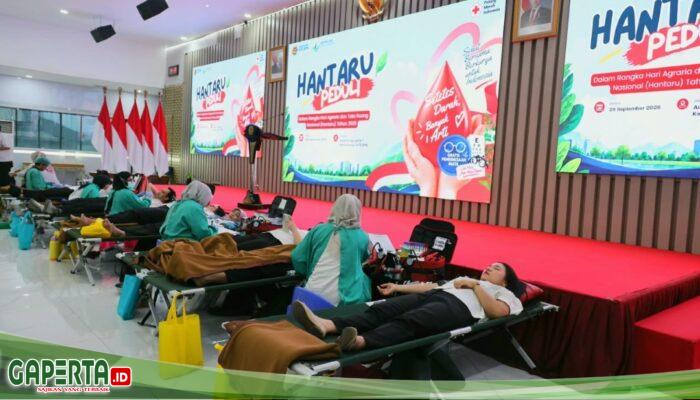 Gelar Aksi Peduli Sesama, Kementerian ATR/BPN Selenggarakan HANTARU Peduli Lewat Donor Darah