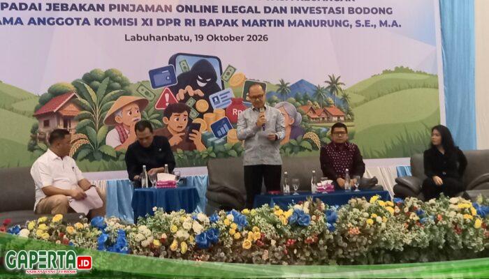 Martin Manurung Bersama OJK Turun ke Labuhanbatu, Perkuat Literasi Keuangan dan Ingatkan Masyarakat Bahaya PINJOL ILEGAL Serta Investasi Bodong
