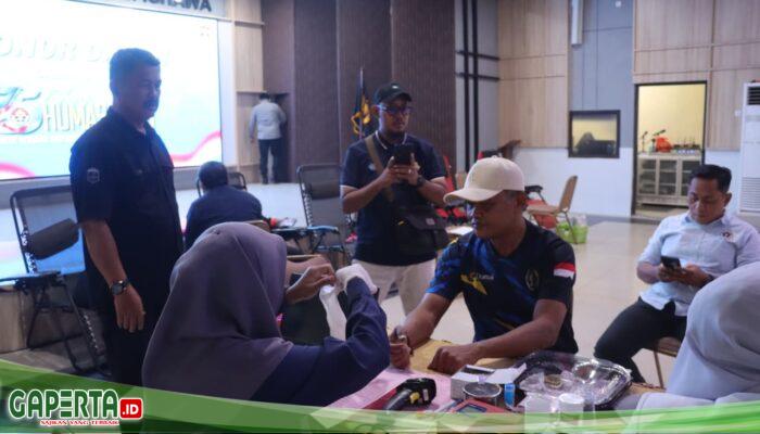 Polres Dumai Gelar Bakti Sosial Donor Darah dalam Rangka Hari Jadi ke-75 Humas Polri Tahun 2026
