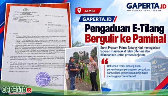 Dugaan Penyalahgunaan Wewenang dalam E-Tilang di Batang Hari Bergulir ke Paminal, Propam Terbitkan Surat Pemberitahuan