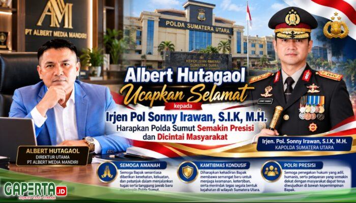 Albert Hutagaol Sambut Kepemimpinan Irjen Pol Sonny Irawan: Kepercayaan Masyarakat Harus Menjadi Kekuatan Polda Sumut