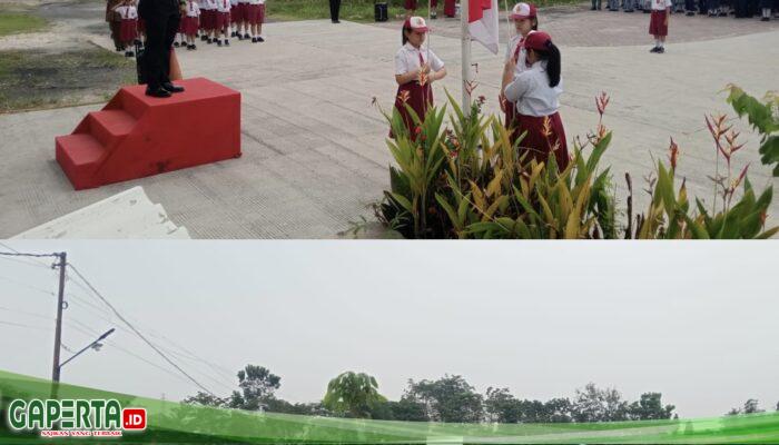 Kapolsek Dumai Barat Jadi Pembina Upacara di Sekolah Maitreyawira, Sosialisasikan Green Policing