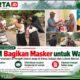 Kabut Asap Jadi Perhatian, PT RHM Bagikan Masker kepada Warga Suban dan Lubuk Bernai