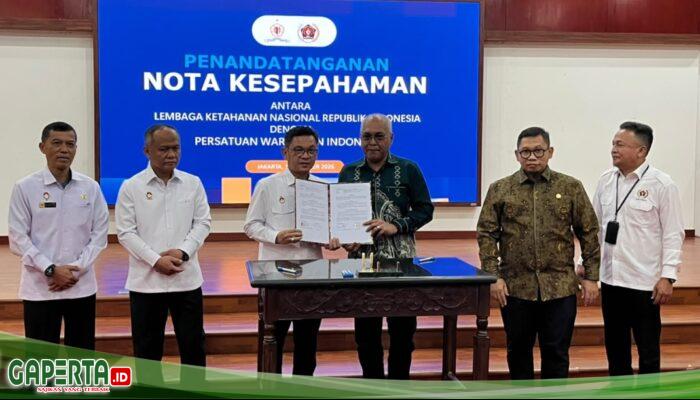 PWI-Lemhannas Teken MoU Jaga Ketahanan Nasional
